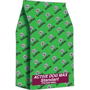Корм для собак ZooRing Active Dog Max Standart Птичий микс и рис 20кг