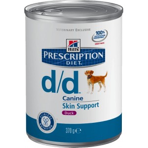 Hill's D/D для собак при пищевых аллергиях, утка и рис, 370г