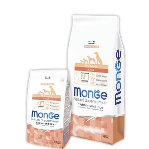 Monge Dog Speciality корм для собак всех пород лосось с рисом 12кг