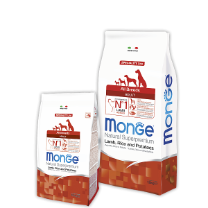 Monge Dog Speciality корм для собак всех пород ягненок с рисом и картофелем 