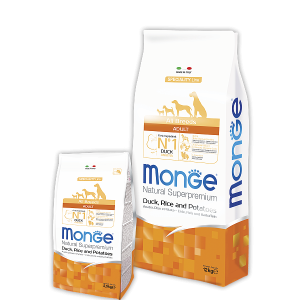 Monge Dog Speciality корм для собак всех пород утка с рисом и картофелем, 12 кг