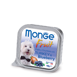 Monge Dog Fruit консервы для собак индейка с черникой 100 г