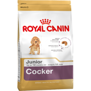 Корм для щенков Royal Canin Cocker Junior породы кокер-спаниель в возрасте до 12 месяцев, 3кг