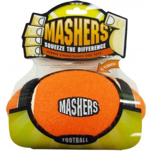 R2P игрушка для собак Masher "Мячик с 3-мя орбитами" 10 см вспененная резина с покрытием теннисного мяча 