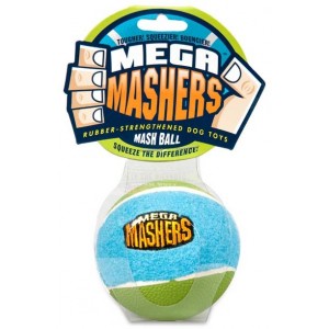 R2P игрушка для собак Mega Masher "Мячик" 8 см вспененная резина с покрытием теннисного мяча