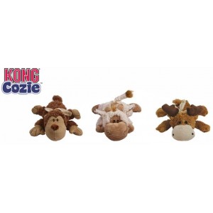 Kong игрушка для собак "Кози Натура" (обезьянка, барашек, лось) плюш, маленькие 13 см