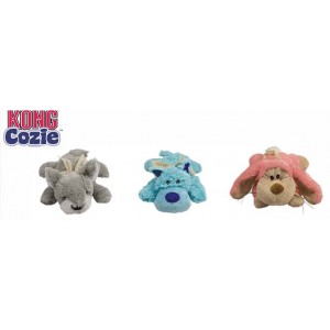 Kong игрушка для собак "Кози Пастель" (волк, коала, кролик) плюш, средние 23 см