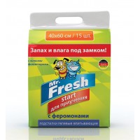 Пеленки Mr. Fresh для приучения к месту 40*60см, 15шт