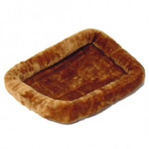 MidWest лежанка Pet Bed меховая для собак мелких пород и кошек, 56х33 см коричневая