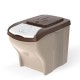 BAMA PET контейнер для хранения корма POKER 20л 45х40х28h см, 3 шт. в комплекте, бежевый