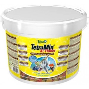 Корм Tetramin XL  корм для всех видов рыб, крупные хлопья, 10л (ведро)