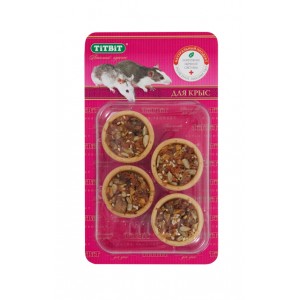 Тарталетки для крыс TiTBiT с курагой и семечками